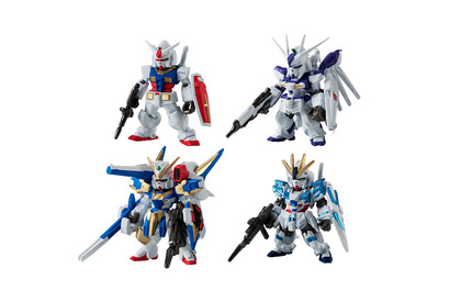 ガンダム・Hi-vガンダム・V2アサルトバスターガンダム・ナラティブガンダム…宇宙世紀を象徴するガンダム集結！手のひらサイズフィギュアで登場 画像