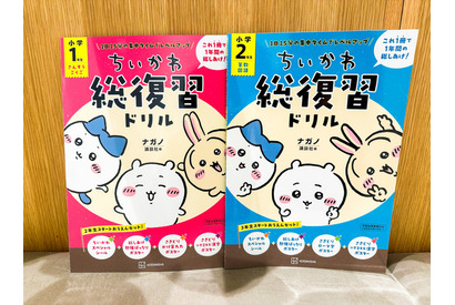 「ちいかわ」で算数と国語を同時に総復習！年度末用ドリルで“進級おめでとうシール”配布中 画像