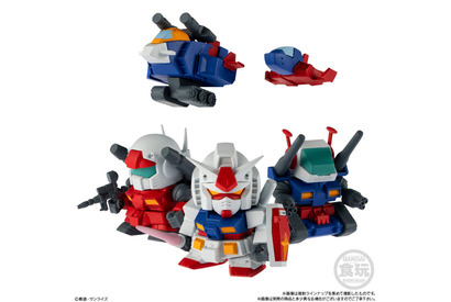 「ガンダム」ガンキャノンやガンタンクの可動＆換装ギミック搭載ミニキットがセット！“V作戦ビスケット”登場 画像