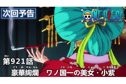 ワノ国一の花魁、小紫が練り歩く――！　TVアニメ『ワンピース』第921話予告カット＆あらすじを紹介 画像