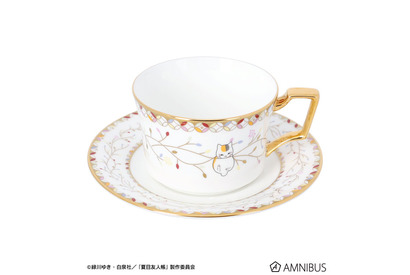 「夏目友人帳」ニャンコ先生と優雅なティータイム♪　ノリタケコラボで豪華なカップ＆ソーサーに☆ 画像