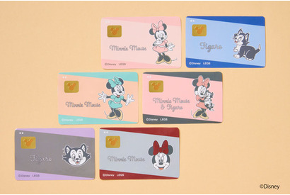 「ディズニー」ミニー＆フィガロ、ローソンに登場☆ かわいいリボン巾着とクレカ風ステッカーを販売 画像