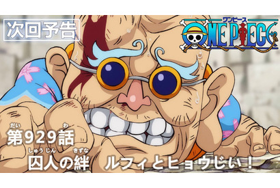 囚人の絆、ルフィとヒョウじい！TVアニメ『ワンピース』第929話予告カット＆あらすじを紹介 画像