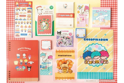 レトロ可愛い♪キティ、シナモロール、パティ＆ジミーらがお菓子モチーフの文具に！新登場 画像