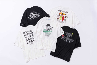 ガチャピン＆ムックがキャンプを楽しむデザインが可愛すぎる♪「ガチャピン・ムック みんなともだちの日」にちなんだコロンビアとのコラボTが登場！ 画像
