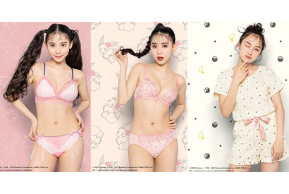 GiRLS by PEACH JOHNの「ポケモンコレクション」ビジュアルが解禁！ミチ・中野恵那・黒木ひかりがランジェリーやパジャマなど各アイテムを着こなす 画像