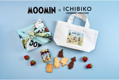 ムーミンたちが春のいちごパーティー♪ コラボ限定ジャムやクッキー、トートバッグが登場！ いちごスイーツ専門店「ICHIBIKO」 画像