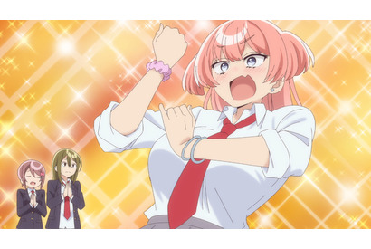 春アニメ「よわよわ先生」“つよつよギャル”椋林瑞希と立ち幅跳び測定!? 第2話先行カット 画像