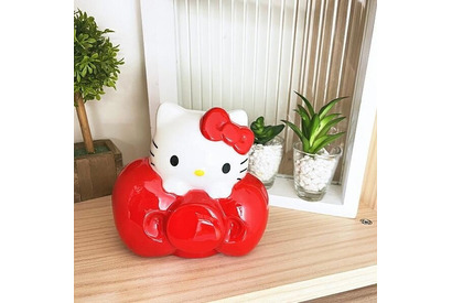 ハローキティのインテリアにも◎な貯金箱が登場♪ 3種ラインナップで発売中 画像