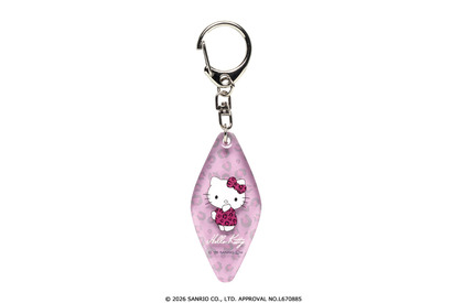「サンリオ」キティやマイメロが大人かわいいアニマル柄に！ぷっくり加工がキュートなモーテルキーホルダーが新登場♪ 画像
