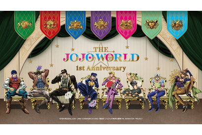 「ジョジョ」体験型公式ショップが1周年ッ★ ジョナサンたちが花束を手にした新ビジュ！新グッズやミニゲーム、フードメニューなども登場♪ 画像