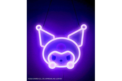 「サンリオ」キティ、クロミ、シナモンのルームライトがキラキラ☆傘用ハンディファンホルダーが便利すぎ◎ 画像