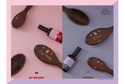 マイメロ＆クロミと美髪に…♪ ジョンマスターオーガニック初コラボ！限定ヘアブラシ＆ヘアオイル登場 画像