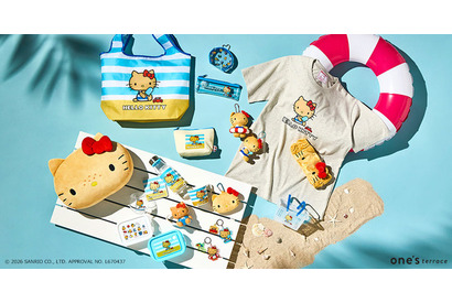 「サンリオキャラクターズ」が大集合！ “そばかす”がキュートな日焼けハローキティグッズも登場 画像