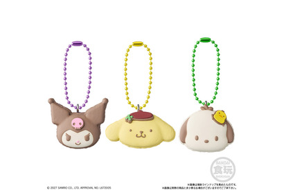 「サンリオ」キティ、ポムポムプリン、マイメロが“トゥンカロン”に♪ ふわもぎゅ食感が楽しいグミ付きチャームが新登場 画像