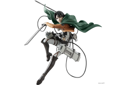 並んで飾りたい！ アニメ「進撃の巨人」よりエレン、ミカサ、リヴァイ、エルヴィンら調査兵団の4名がフィギュア化！ 4体セットで約1万円 画像