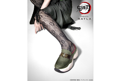 「鬼滅の刃」日輪刀の鍔をイメージした装飾が和の美しさを放つ―「MAYLA」厚底ローファースニーカー登場 画像
