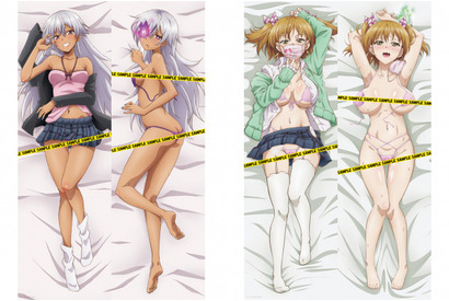 「ド級編隊エグゼロス」叢雨紫子＆若草萌萎の抱き枕カバー登場！ 描き下しのセクシーイラストがヤバい 画像