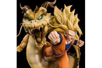 「ドラゴンボールZ」龍拳放つスーパーサイヤ人3孫悟空がフィギュア化 龍の美しい造形にも注目 画像