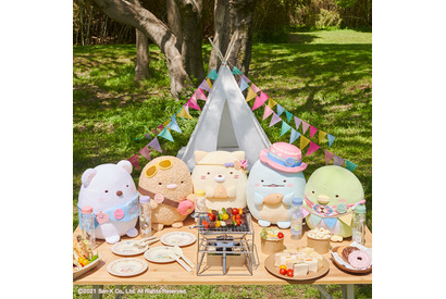 「すみっコぐらし」みんなでキャンプへGO♪ レジャーラグやクリアボトルが登場！一番くじ 画像
