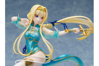 「SAO」金木犀の剣が“中華おたま”に!? チャイナドレス姿で戦うアリスのフィギュア登場！ 画像