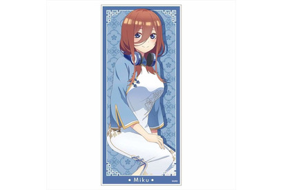 「五等分の花嫁∬」五つ子たちが“チャイナドレス”に変身！ 大判キャラクタータオル登場 画像