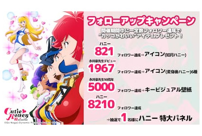 「Cutie Honey Universe」公式Twitter、フォローキャンペーン開始！　公式サイトにて謎のカウントダウン開始！ 画像