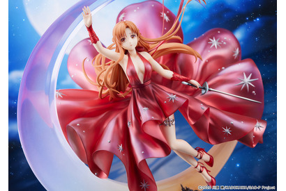 劇場版「SAO」“私も行く、パートナーだから…” アスナが真紅のクリスタルドレス姿でフィギュア化！ 画像