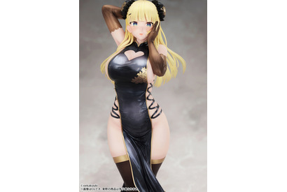 チャイナ服から溢れる“肉感”に注目！ oekakizukiのイラスト「チャイナ娘（黒ver）」がド迫力フィギュア化 画像