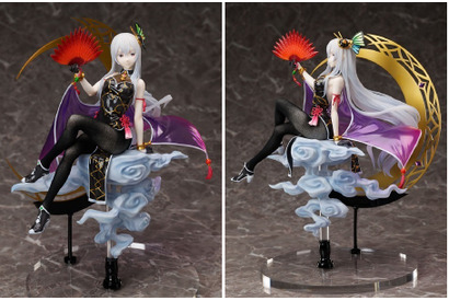 チャイナドレスのスリットから大胆にのぞく黒タイツ・美しい白い髪の質感にこだわる！『Re:ゼロから始める異世界生活』エキドナがフィギュア化 画像