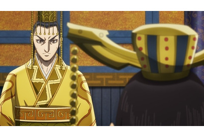 夏アニメ「キングダム」呂不韋“人の世から戦はなくならない”に対する嬴政は…第21話先行カット 画像