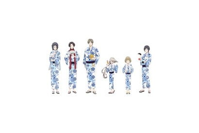 『刀剣乱舞-花丸-』から刀剣男士のかわいらしいデフォルメイラストが公開！　麗しい浴衣姿必見の大江戸温泉物語とのコラボも開催中 画像
