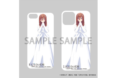 「五等分の花嫁」ウェディング衣装の5つ子がアナタの携帯に♪ 着せ替えができるiPhone用ステッカー登場 画像