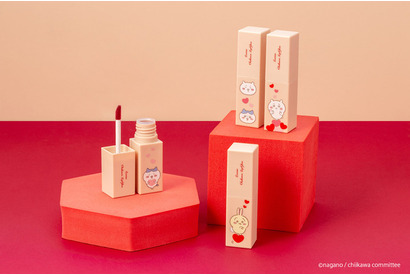 「ちいかわ」ハートがテーマのコスメシリーズ登場♪ ハチワレ＆うさぎもリップグロスやアイシャドウパレットに 画像