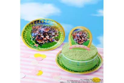 「ウマ娘 」レースコースの芝を食す!? キャラデコケーキ登場♪ オリジナル皿付きが嬉しい 画像