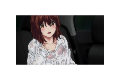 雨に濡れて透けたシャツが…車内で羽田野に押し倒され…TVアニメ『終電後、カプセルホテルで、上司に微熱伝わる夜。』第3話あらすじ＆先行カットが到着！ 画像