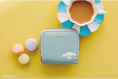 「サンリオ」パステルカラーがかわいい♪ シナモロールが二つ折りの財布になって登場！ 画像