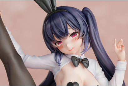 逆バニー衣装＆ハート形のニップレスに釘付け！ そんな大胆なポーズしちゃったら…　布面積少なすぎるバニーガール・ののかフィギュア 画像