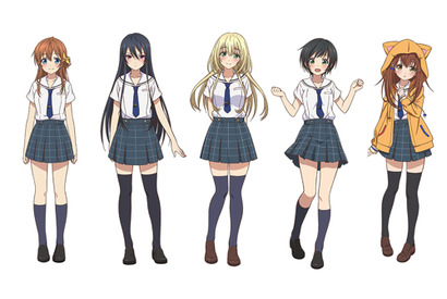 TVアニメ『八月のシンデレラナイン』キャラクター着彩バージョンと新キャラクターラフデザインが公開！ 画像