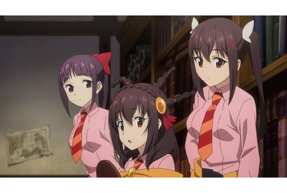 春アニメ「このすば爆焔」ゆんゆんに声をかけるふにふら＆どどんこ！ そこに里のニート・ぶっころりーが現れ…　第3話先行カット 画像