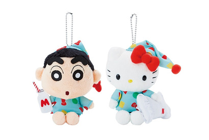 しんちゃんお気に入りのパジャマで双子コーデ！ 「ハローキティ×クレヨンしんちゃん」コラボシリーズが発売 画像