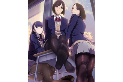 黒タイツ越しの女子高生の太もも、足の裏に魅せられて……アニメ『みるタイツ』メインビジュアル解禁！メインキャスト陣よりコメントも到着 画像