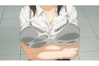 児嶋先生が雨のせいで濡れ濡れビチャビチャに…TVアニメ『なんでここに先生が!?』第2話場面カット&あらすじを紹介 画像