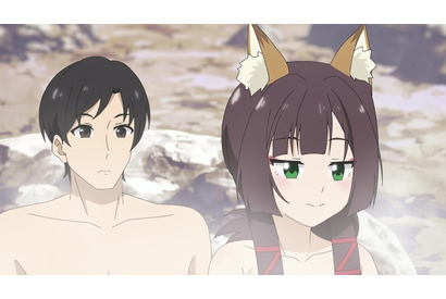 冬アニメ「名湯『異世界の湯』開拓記」混浴する好蔵と繭玉さんに、エルフの少女が攻撃をしかけてきて… 第2話先行カット 画像