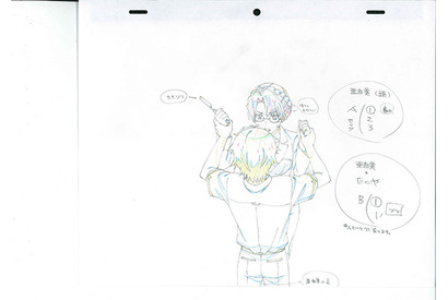 カミソリを持つ亜由美を必死に押さえるたくやー『この世の果てで恋を唄う少女YU-NO』第5話の原画を公開 画像