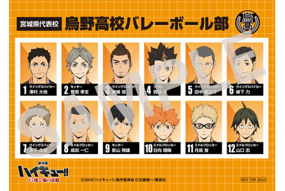 「劇場版ハイキュー!!」5月3日より配布スタート！ 入プレ第6弾は“選手名鑑風ブロマイド” 画像