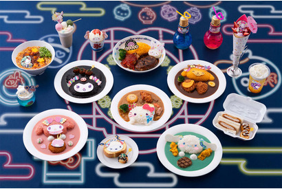 「サンリオ」シナモロール、ポチャッコたちとネオン浴衣でアガる～♪ 夏イベントで期間限定グッズ＆メニュー 画像