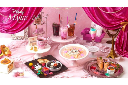 「ディズニー」マリーちゃんが超～キュート♪ ピンク色にときめくメニュー＆グッズが登場！スペシャルカフェ開催 画像