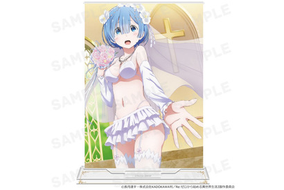 「リゼロ」レム＆エミリアのウェディングドレス姿など新グッズ続々登場♪ アクスタ、タペストリー、Tシャツなど 画像