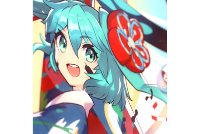 元気いっぱいな躍動感のある初音ミクのイラストと共に新年を迎えてみませんか？描き下ろしイラストを使用したアートフレームが登場！ 画像